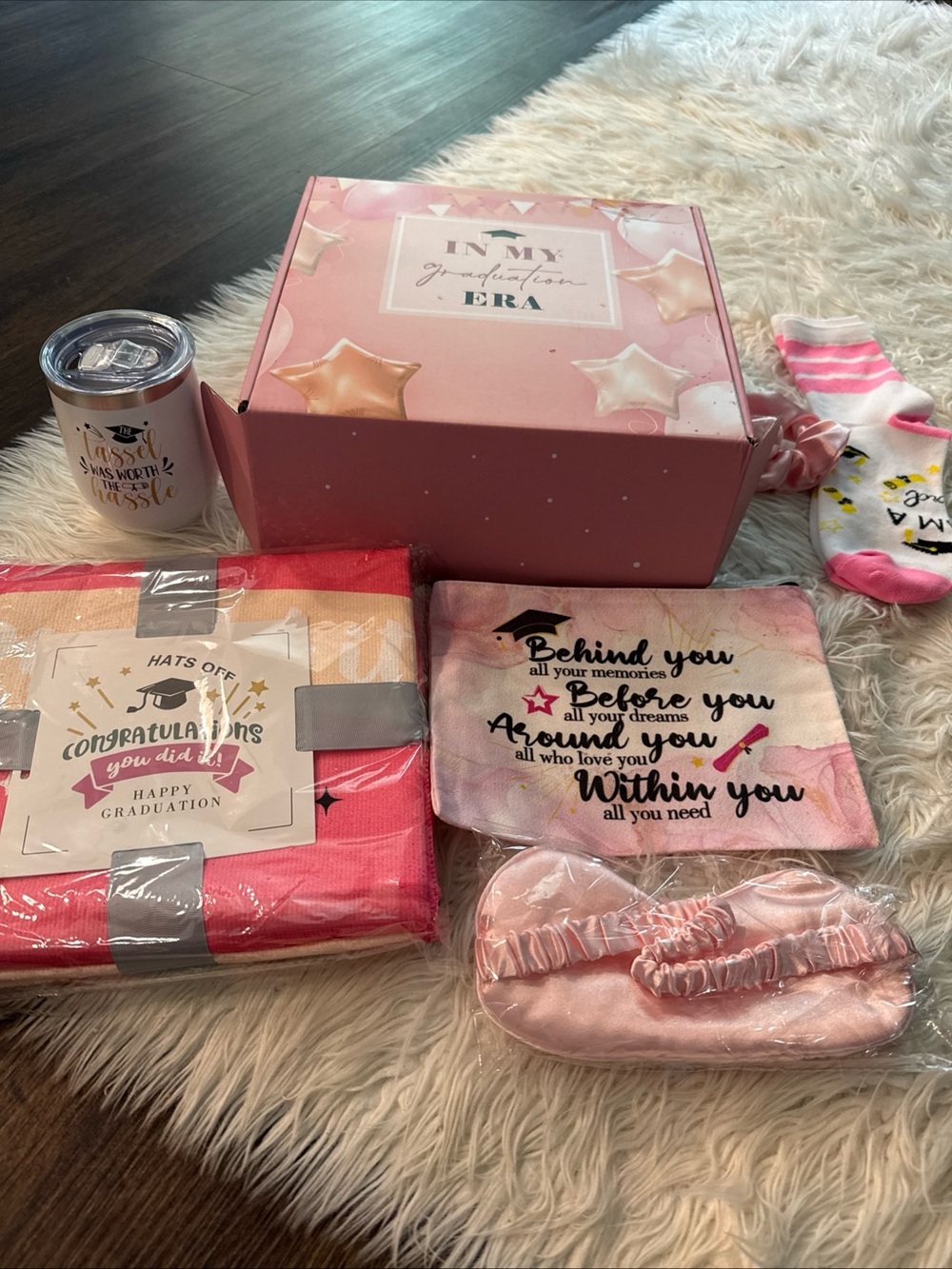 Graduation Presents for Her 2026, Pink Graduation Gift Box Set for Her